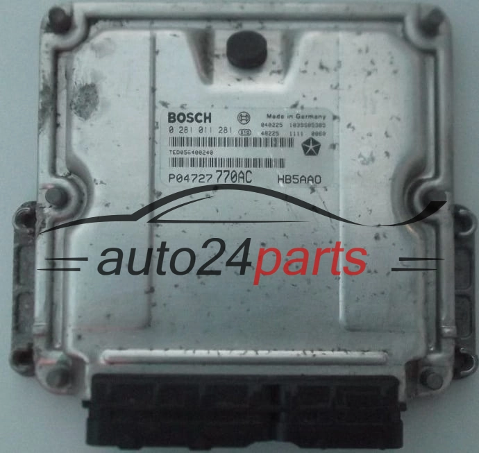 ECU CENTRALITA DE MOTOR  CHRYSLER VOYAGER 2.5 CRD BOSCH 0 281 011 281