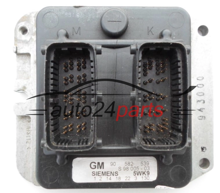 Centralina do motore OPEL ASTRA ZAFIRA 1.8 X18XE1 SIEMENS 5WK9 3 130, GM 90 582 539