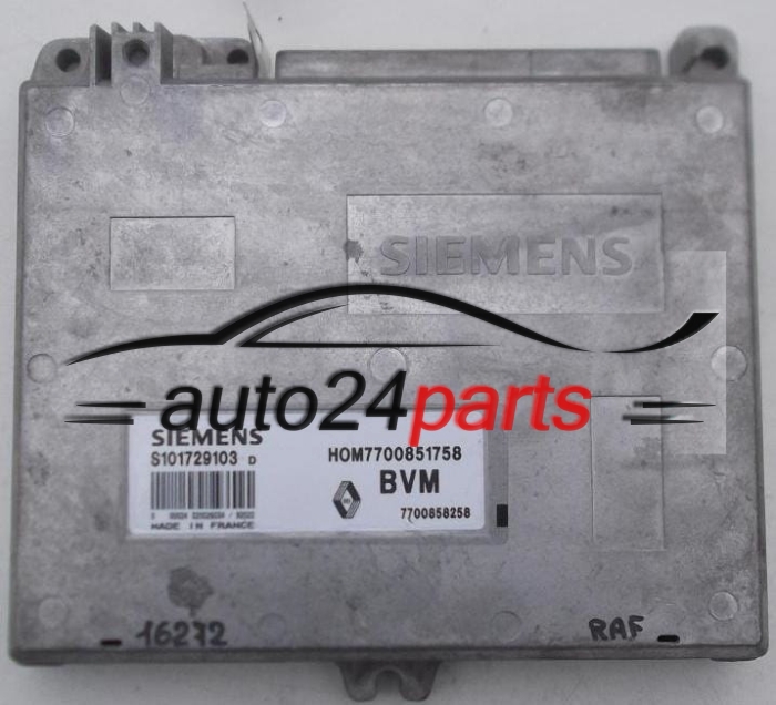 Μονάδα Ελέγχου Κινητήρα RENAULT CLIO SIEMENS S101729103 D