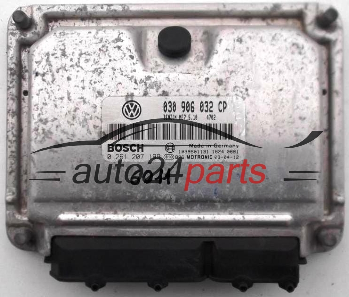 CENTRALINA MOTORE VW VOLKSWAGEN LUPO 1.0 AUC 030906032CP, 030 906 032 CP, BOSCH 0261207199, 0 261 207 199, BENZIN ME7.5.10 4702, 1039S01131