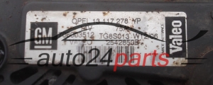 Alternatore OPEL ASTRA H 1.3 CDTI Z13DTH VALEO 2542850B, GM 13 117 278 YP