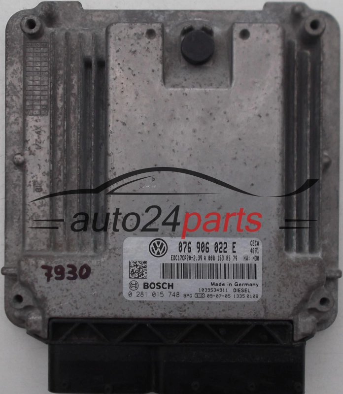 ECU CENTRALITA DE MOTOR  VOLKSWAGEN CRAFTER 2.5 TDI BOSCH 0 281 015 748