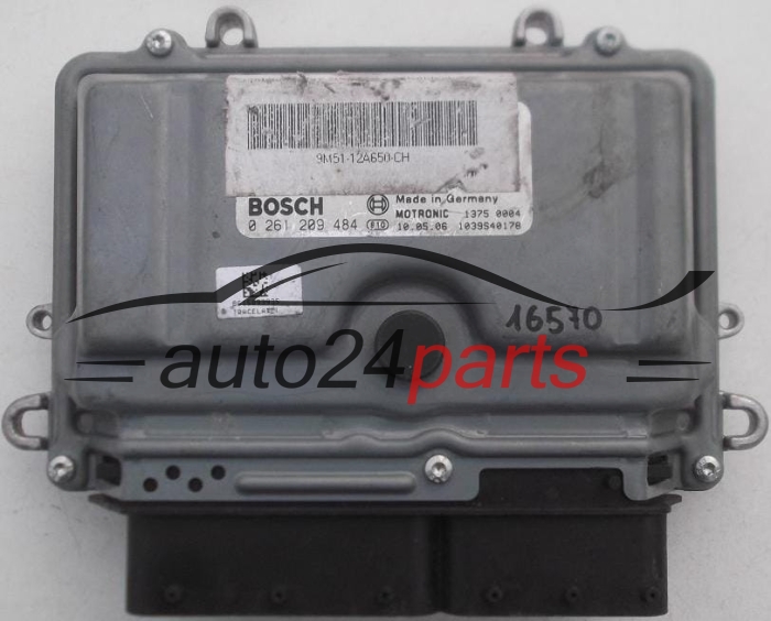 MOTORSTEUERGERÄT ECU STEUERGERÄT FORD FOCUS 2.5 T BOSCH 0 261 209 484, 0261209484, 9M51-12A650-CG, 9M5112A650CG, 12A650CG, 9BYG
