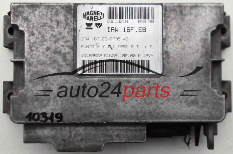 KOMPUTER STEROWNIK SILNIKA FIAT PUNTO 1.1 MAGNETI MARELLI IAW 16F. EB, IAW16FEB, 46480662, 61602.102.00, 6160210200
