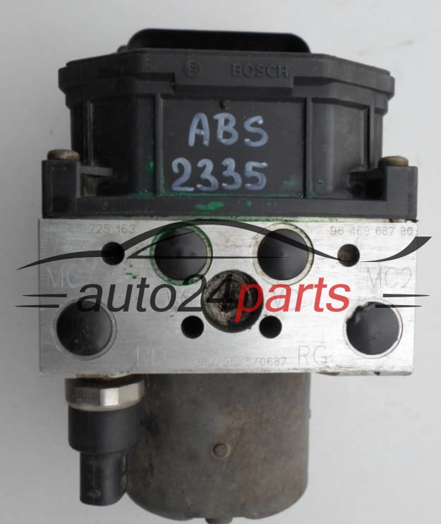 ABS PEUGEOT 307 BOSCH 0265225163 / 9646968780 / 0265950074