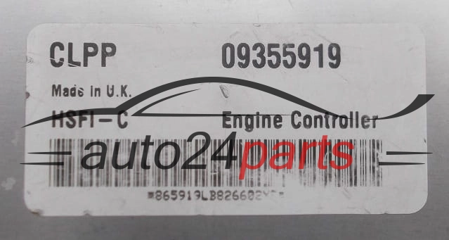 CENTRALINA MOTORE OPEL ASTRA ZAFIRA 1.6 X16XEL Delphi Delco 09355919 CLPP, HSFI-C