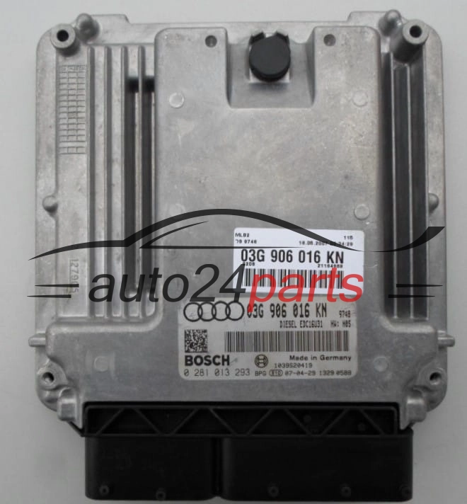 ECU CENTRALITA DE MOTOR AUDI A4 2.0 TDI BOSCH 0 281 013 293,  03G 906 016 KN