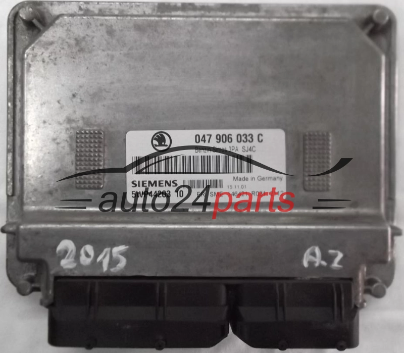 KOMPUTER STEROWNIK SILNIKA SKODA FABIA 1.4 MPI AQW 047906033C, SIEMENS 5WP44203