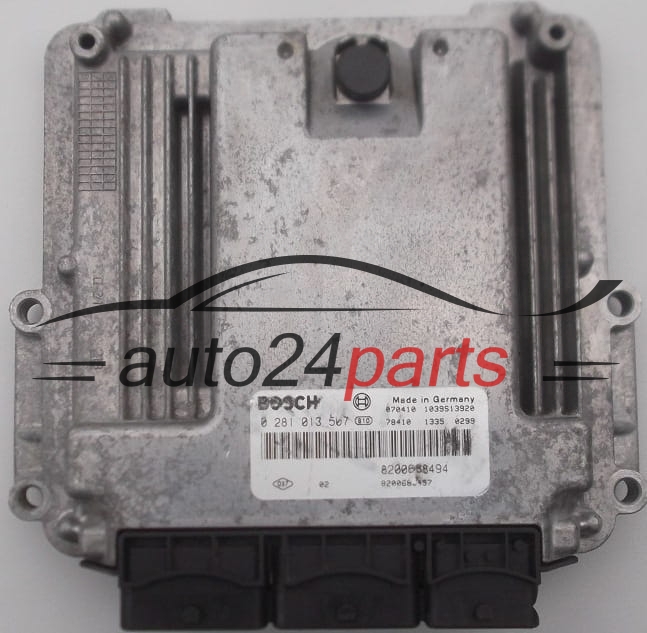 Μονάδα Ελέγχου Κινητήρα RENAULT SCENIC 2.0 DCI BOSCH 0 281 013 507,  8200688494, 8200688457