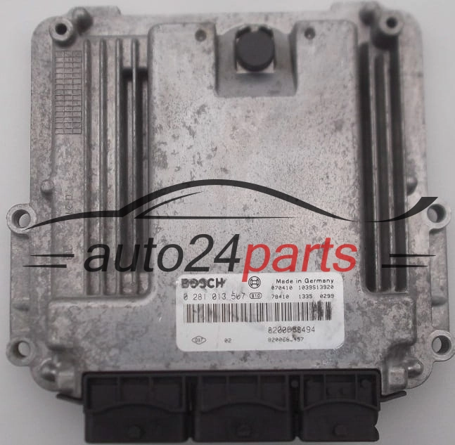 Μονάδα Ελέγχου Κινητήρα RENAULT SCENIC 2.0 DCI BOSCH 0 281 013 507,  8200688494, 8200688457