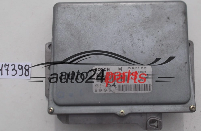 ECU CENTRALITA DE MOTOR CITROEN XSARA PEUGEOT 306 2.0 BOSCH 0 261 204 652, 0261204652, 96 304 024 80, 9630402480