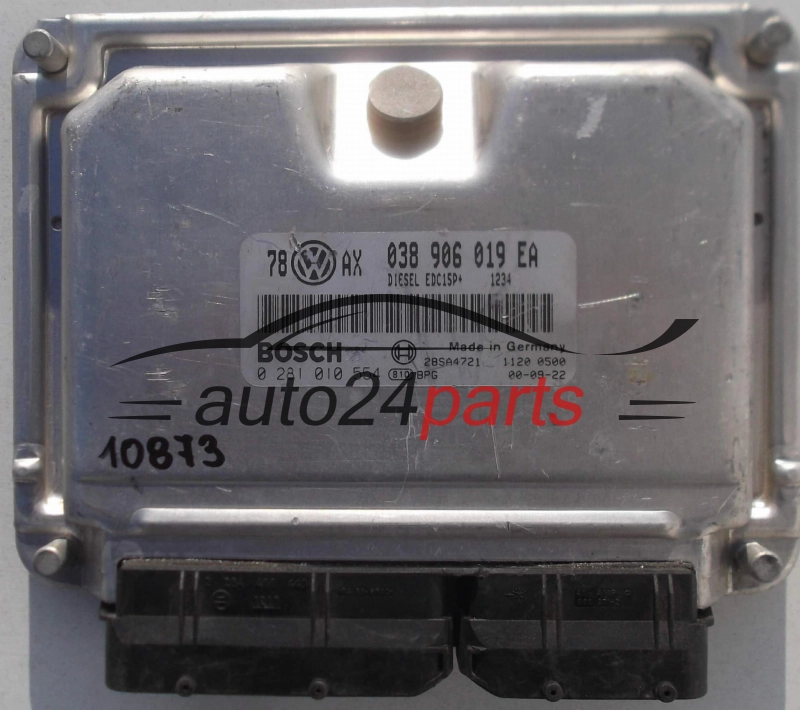 MOTORSTEUERGERÄT ECU STEUERGERÄT VW VOLKSWAGEN PASSAT 1.9 TDI 038906019EA, BOSCH 0 281 010 554, 0281010554, 26SA4721 