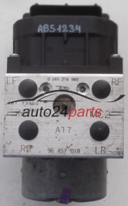ABS PUMP DAEWOO MATIZ CHEVROLET BOSCH 0 265 216 989, 0265216989, 96 457 018, 96457018