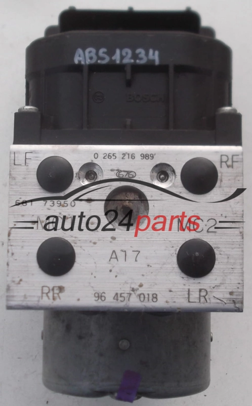 ABS PUMP DAEWOO MATIZ CHEVROLET BOSCH 0 265 216 989, 0265216989, 96 457 018, 96457018