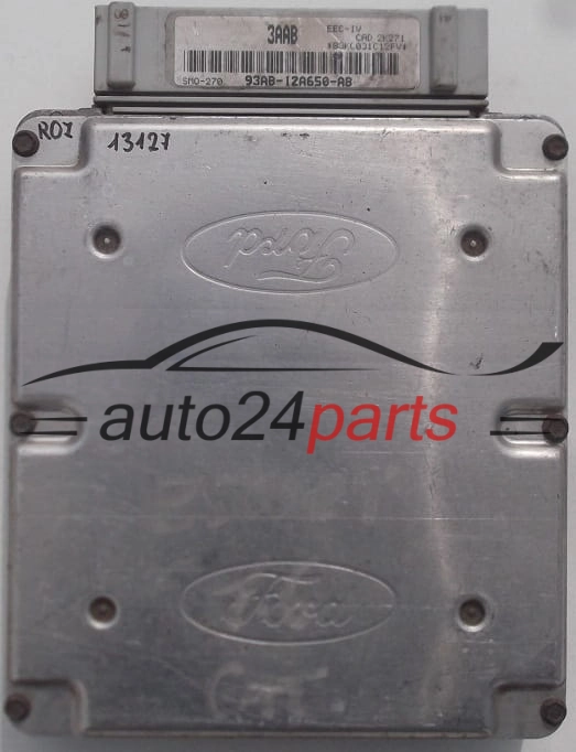 KOMPUTER STEROWNIK SILNIKA FORD ESCORD 1.6, 93AB-12A650-AB, 93AB12A650AB, SMO-270 3AAB, CAD 2L061