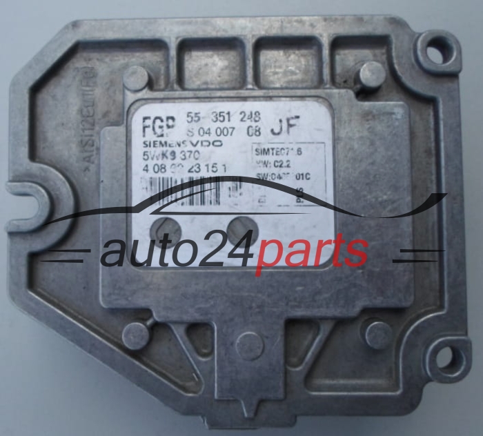 CALCULATEUR MOTEUR OPEL ASTRA ZAFIRA 1.8 Z18XE 55351248 JF, 55 351 248 JF, 55354380, 55 354 380, 6235325, 62 35 325, SIEMENS VDO FGP 5WK9370, 5WK9 370