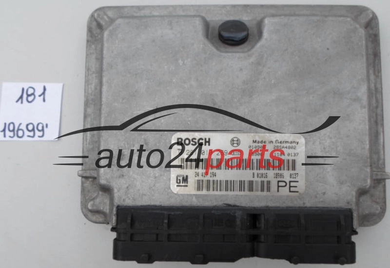KOMPUTER STEROWNIK SILNIKA OPEL VECTRA 2.0 DTI BOSCH  0281010269, GM 24417194 PE