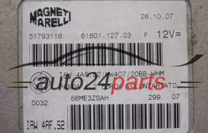 Sterownik silnika Fiat Panda 1.2 51793116 6160112703 – zdjęcie 2