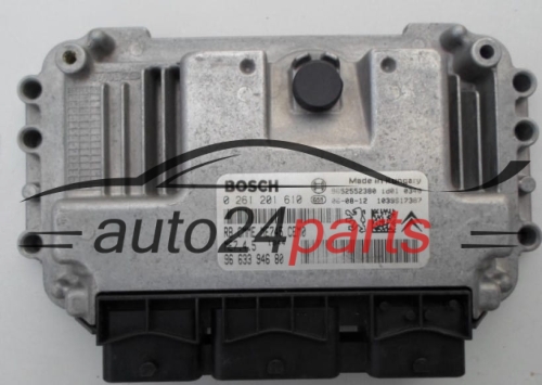 ECU ENGINE CONTROLLER  PEUGEOT 307 1.6 BOSCH 0 261 201 610,  96 633 946 80
