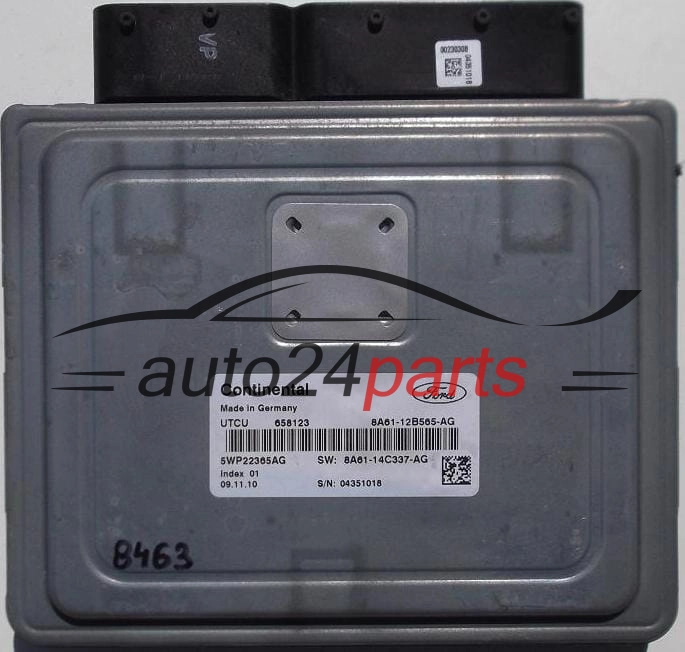 ECU CENTRALITA DE MOTOR  FORD FOCUS 1.6 TDCI Continental 5WP22365AG, 8A61-12B565-AG,  8A61-14C337-AG
