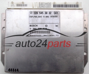 ABS STEUERGERAT MERCEDES S BOSCH 0 265 109 478, 0265109478, 029 545 39 32 Q01, 0295453932 Q01