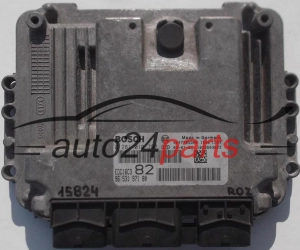 CENTRALINA DO MOTORE PEUGEOT 206 1.4 HDI BOSCH 0281010707, 0 281 010 707, 9653197180, 96 531 971 80, 9647785580, EDC16C3 82 SOFT 1039S03623