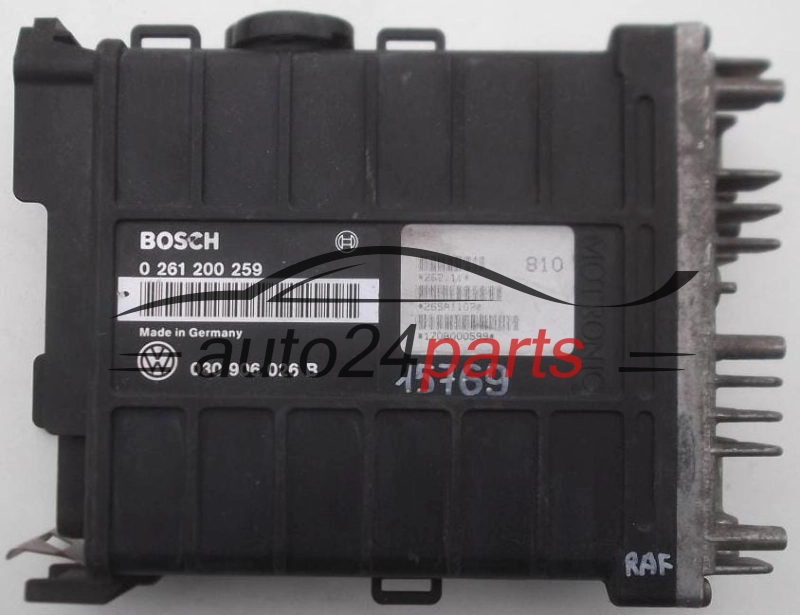 KOMPUTER STEROWNIK SILNIKA VOLKSWAGEN POLO BOSCH 0 261 200 259, 0261200259, 030 906 026 B, 030906026B