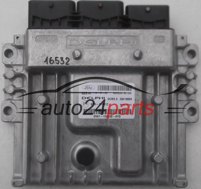 ECU CENTRALITA DE MOTOR FORD 2.0 TDCI DV61-12A650-AYD, DV6112A650AYD, DELPHI 28419069