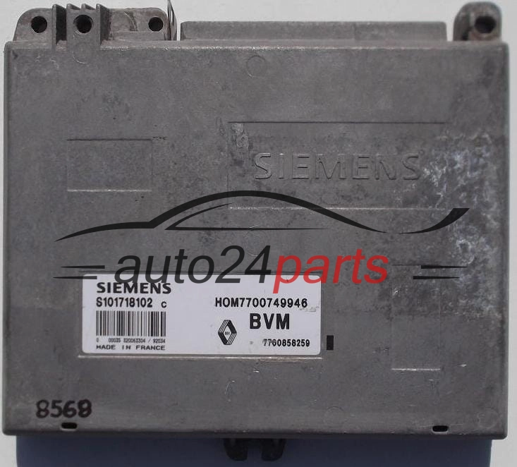 KOMPUTER STEROWNIK SILNIKA RENAULT CLIO 1.4, S101718103, HOM7700749946, BVM