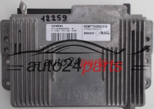 CENTRALINA DO MOTORE RENAULT MEGANE SCENIC 1.6 SIEMENS S115300203A, HOM7700860319, 7700105979 INJBVM