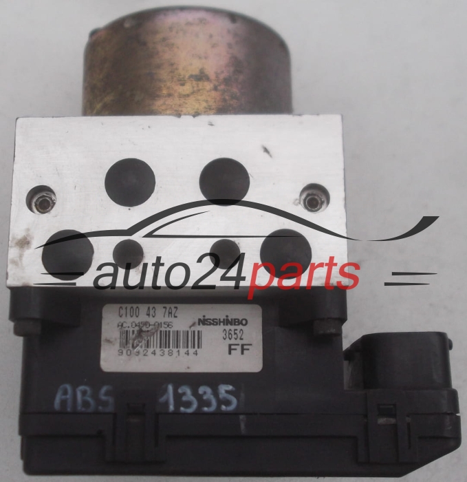 POMPE HYDRAULIQUE ET CALCULATEUR dABS MAZDA PREMACY NISSHINBO AC.0450-0156, AC04500156, C100 43 7AZ, C100437AZ, 3652 FF