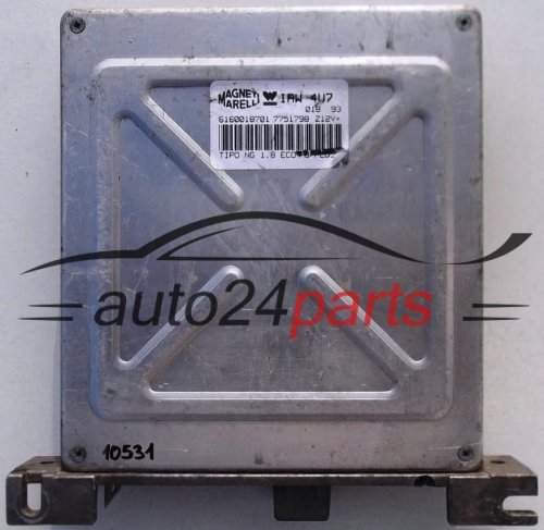 KOMPUTER STEROWNIK SILNIKA FIAT TIPO 1.8, IAW 4U7, IAW4U7, 6160018701, 7751798 