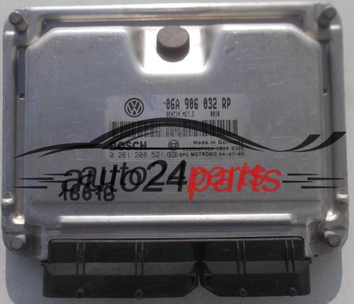 ECU CENTRALITA DE MOTOR SEAT IBIZA CUPRA 1.8 TURBO BOSCH 0 261 208 521, 0261208521, 06A 906 032 RP, 06A906032RP