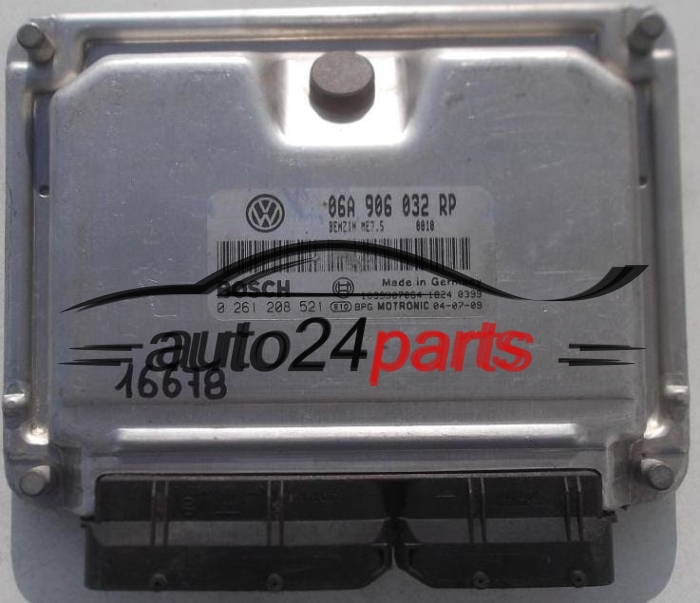 ECU CENTRALITA DE MOTOR SEAT IBIZA CUPRA 1.8 TURBO BOSCH 0 261 208 521, 0261208521, 06A 906 032 RP, 06A906032RP
