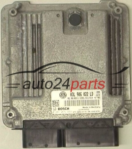 CALCULATEUR MOTEUR VW VOLKSWAGEN SCIROCCO 2.0 DTI BOSCH 0 281 015 989, 0281015989, 03L 906 022 LD, 03L906022LD, 03L906022