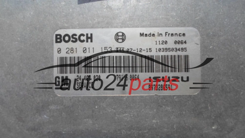 MOTORSTEUERGERÄT ECU STEUERGERÄT OPEL 1.7 CDTI BOSCH 0 281 011 153, GM 24 467 020
