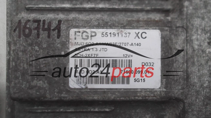 KOMPUTER STEROWNIK SILNIKA ASTRA H 1.3 CDTI