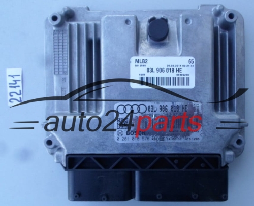 CENTRALINA DO MOTORE AUDI A4 2.0 TDI BOSCH 0 281 018 576, 0281018576, 03L 906 018 HE, 03L906018HE, EDC17C46 