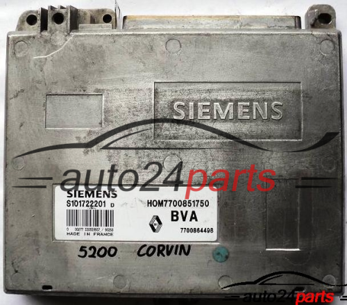 CENTRALINA DO MOTORE RENAULT SAFRANE 3.0 SIEMENS S101722201D, HOM7700851750, 7700851750, 7700864498