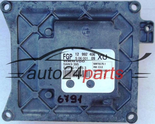 ECU ENGINE CONTROLLER OPEL ASTRA ZAFIRA 1.8 Z18XER 12992406 XU, 12 992 406, 55560130, 1232003, 12 32 003 SIEMENS VDO 5WK9395, 5WK9 395