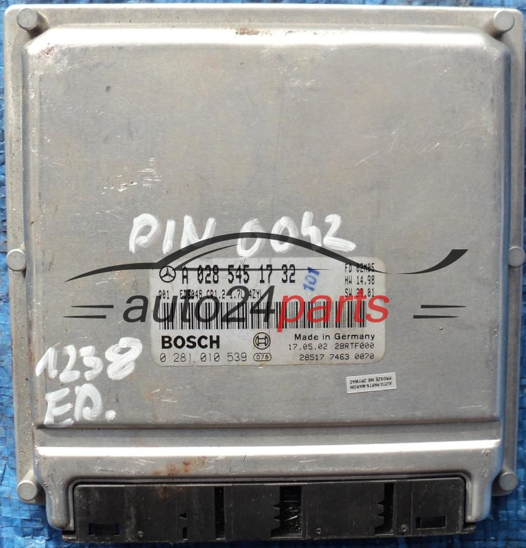 KOMPUTER STEROWNIK SILNIKA MERCEDES VANEO 1.7 170 CDI BOSCH 0281010539