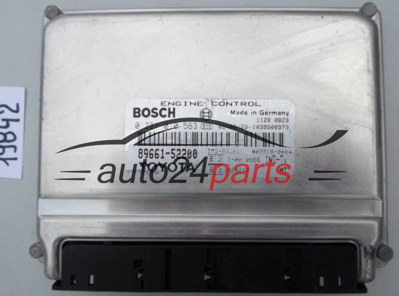 KOMPUTER STEROWNIK SILNIKA TOYOTA YARIS 1.4 D-4D 1ND-TV BOSCH 0 281 010 563, 0281010563, 89661-52200, 8966152200, 407918-0003, 4079180003 