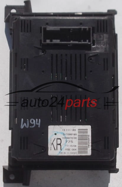 WYSWIETLACZ RADIA OPEL ASTRA H ZAFIRA B 13 111 165 KR, 13111165