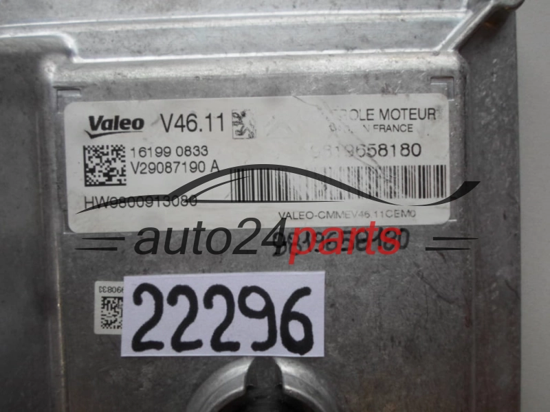 CENTRALINA DO MOTORE PEUGEOT 1.2 VTI 9819658180, 9800913080, V46.11