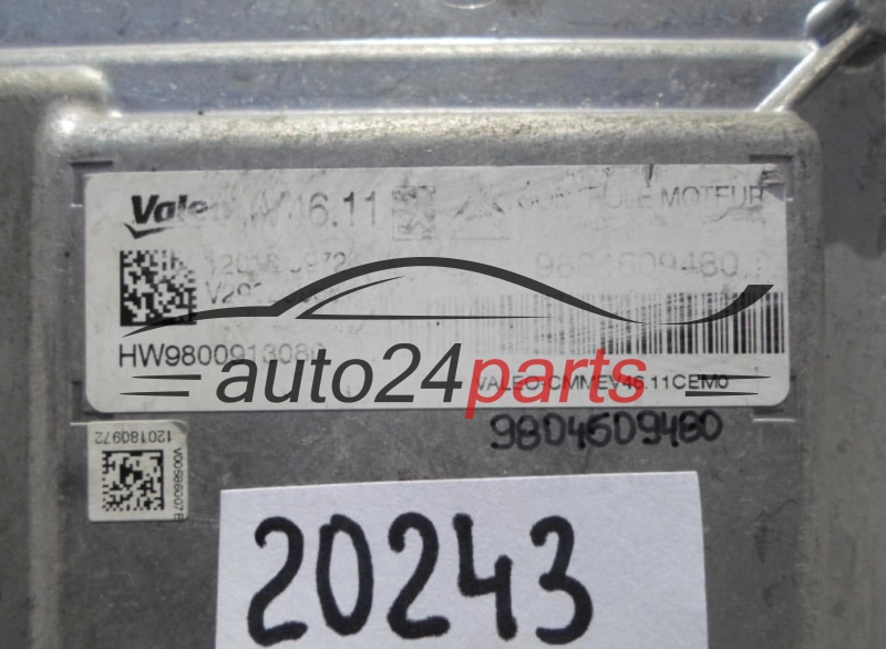 KOMPUTER STEROWNIK SILNIKA PEUGEOT 208 1.2 9804609480, 120180972, VALEO V46.11