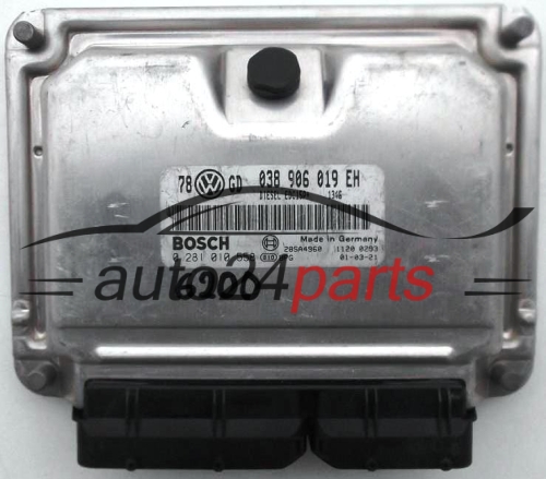 ECU ENGINE CONTROLLER VW VOLKSWAGEN PASSAT 1.9 TDI 038906019EH, BOSCH 0 281 010 558, 0281010558, 28SA4960 