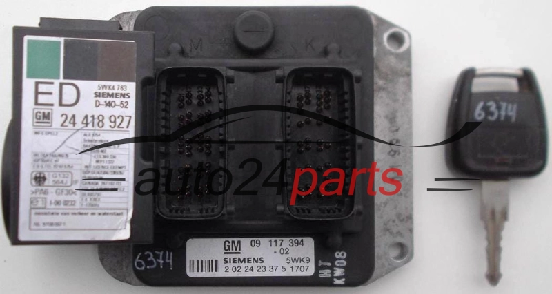 Centralina motore OPEL ASTRA VECTRA ZAFIRA SIEMENS 5WK91707 / GM 09117394