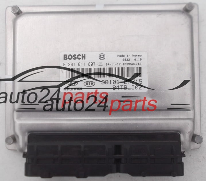 ECU CENTRALITA DE MOTOR HYUNDAI KIA GETZ BOSCH 0 281 011 807, 0281011807, 39101-27715, 3910127715