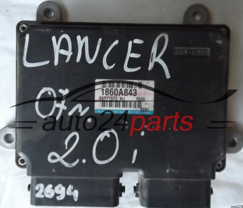MOTORSTEUERGERÄT ECU STEUERGERÄT MITSUBISHI LANCER 2.0 1860A843 E6T71572 H1