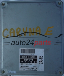 KOMPUTER STEROWNIK SILNIKA TOYOTA CARINA 1.8 7A-FE 89661-05100 8966105100 MB175700-7442 MB1757007442 - 2428
